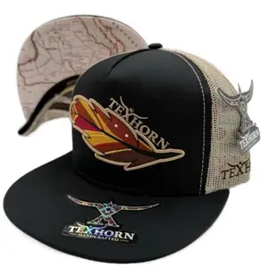 Gorra TEXHORN pluma otoño negro Adjustable SnapBack 