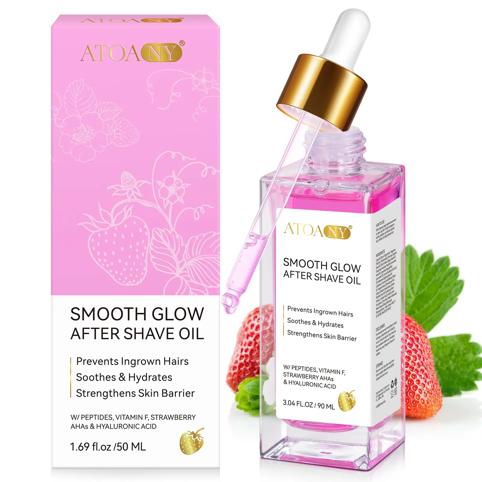 ATOANY SMOOTH GLOW AFTERSHAVE OIL 90ML, Refreshing after-shave oil, moisturizing and soothing formula, a daily care essential