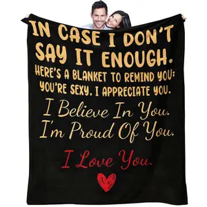 Heartwarming Blanket with Emotional Bestie Quotes, Healing Warmth, Fun Design, Slogan Print Blanket, Perfect for Living Room and Bedroom Comfort, Cozy Blanket Throw, Heartwarming Blanket Gift, Heartfelt Gift Blanket