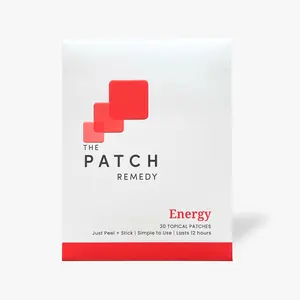 The Patch Remedy Energy | 30 Daily Patches for Natural Energy, Focus & Vitality | Guarana, Green Tea & B Vitamins