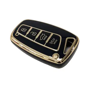 for Hyundai Remote Key Soft Durable Tpu Car Key Protection Case, Car Key Protector, Full Coverage Key Cover for Hyundai Genesis Santa Fe Equus Azera Smart Key, Key Fob Protector, Car Key Accessory