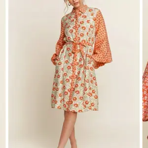 Orange floral  Dress