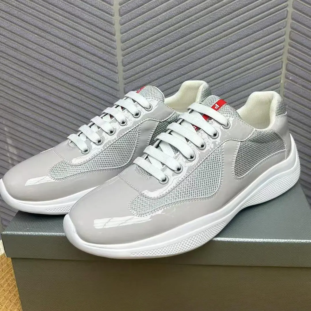 Leather Sport Shoes Men's Low Top Lace-Up Casual Shoes Wear-Resistant Painted Leather Upper Breathable Comfortable Rubber Out...