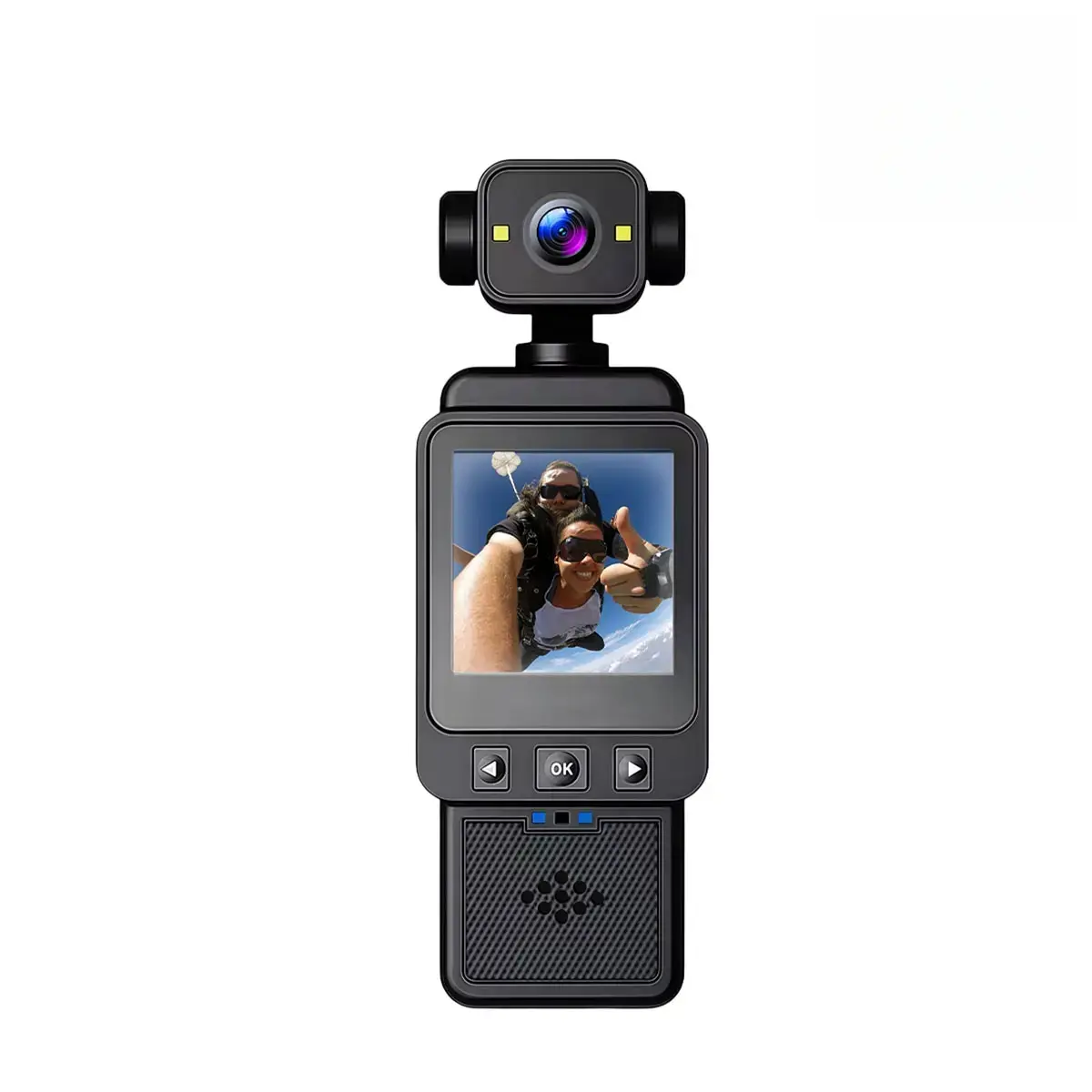 Revised 2.0 HD 1080P Handheld Pocket Wearable Sports Camera - Wireless Portable Digital Zoom Cam, 6x Zoom, Wide-Angle Shots, Cells Compatibility, for Vlogging, Multi-Sports, Outdoor Journeys, Video Creation