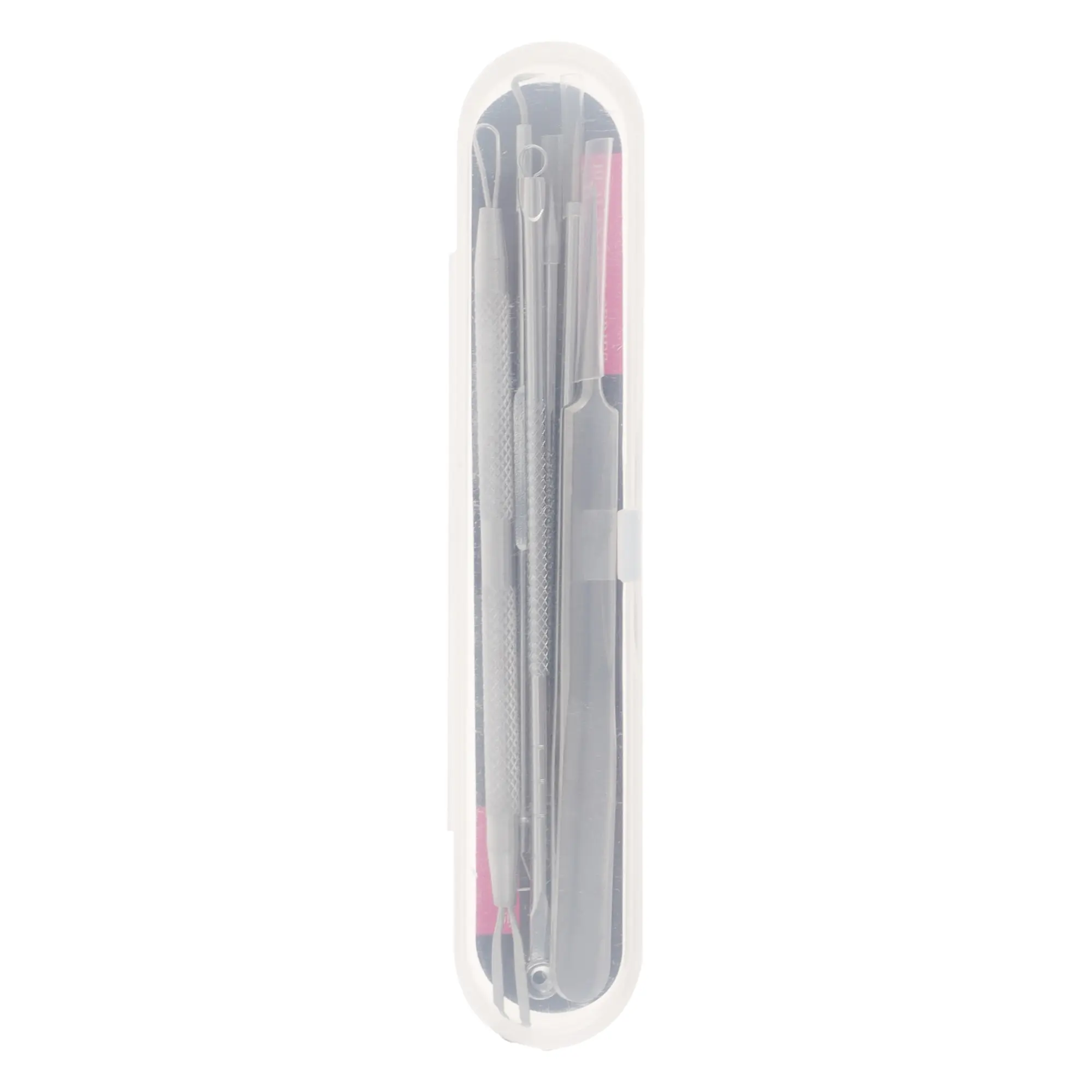 VOCOSTE 1 Set Portable Acne Needle Extractor Skin Care Tools Kit Silver Tone