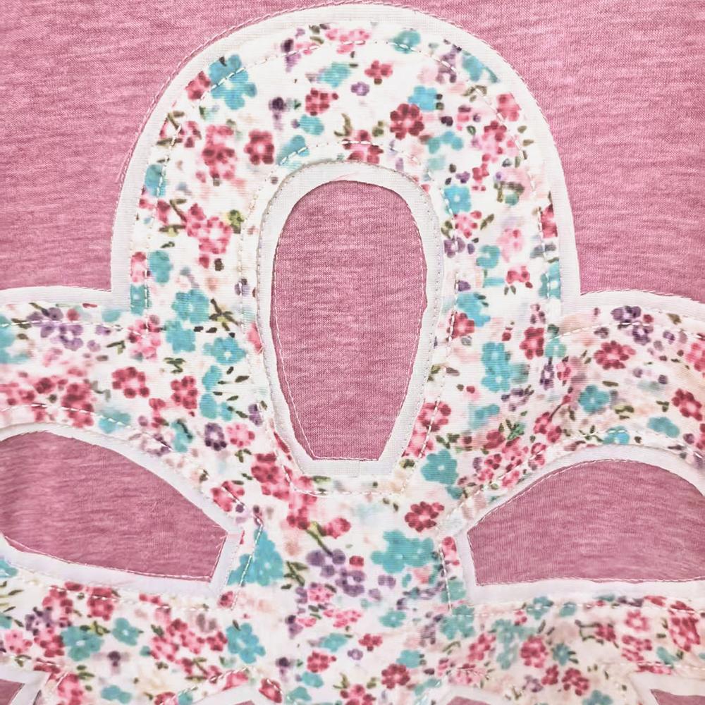 Sage Vell Summer Spring Women Pink Floral Applique Flower T-Shirt Casual Loose Fit Half Sleeve 2026 Patchwork Tee Cute Boho Vintage Top Soft Cotton Blend Shirt for Daily Vacation Beach Office Ladies Sweet Retro Top