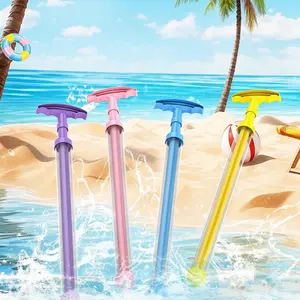 Retractable Water Gun — Pink Water Blaster — Summer Outdoor Pool & Beach Water Battle Party Toy — Water Pipe / Drain Pipe / Drainage System