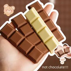 1pc Creative Chocolate Eraser Pack, High Aesthetic Fun Stationery, Stress Relief Novelty Gift, Perfect Reward Prize Choice, Office Supplies