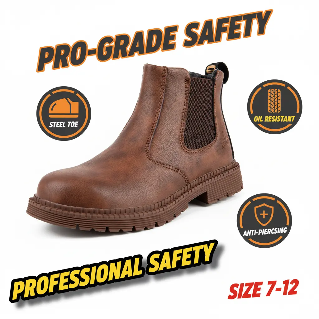 Women's Work & Safety Footwear - Unisex Chef Restaurant Worker Shoes with Smash, Puncture, Water Resistance, Splash Guard, Anti-Slip, Durable, Breathable Comfort Features, Water Proof, Kitchen, Chic, Round Toe, Slip On, Work Shoe