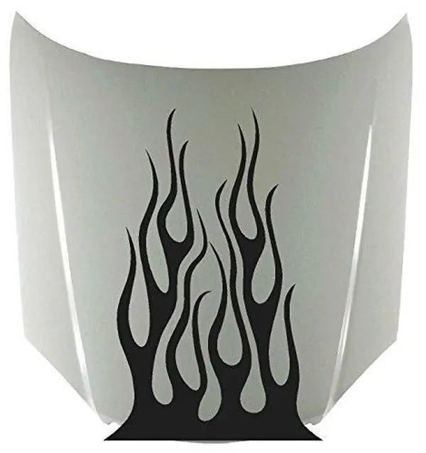 Red Tribal Fire Hood Decals Cars Trucks - Sharp Vinyl Graphics HF13B