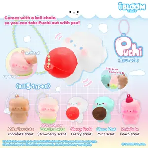 iBloom Squishy ★Capsule Toys★ Puchi Mini (with Ball Chain) Kawaii Soft Scented Slow Rising Stress Relief