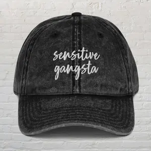 Sensitive Gangsta Embroidered Hat, Sensitive Gangster Hat, Funny Hat, I'm A Mommy Mamacita Hat, Cute Trendy Hat