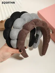 3pcs cloud hairband | soft adorable face washing hair band | home makeup application mask non-slip headband | ladies cute hair accessories, used for ladies daily travel, school, dating, valentine's day gift