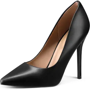 Women's High Heels Pumps Closed Pointed Toe Stiletto 4IN Heels Dress Wedding Shoes