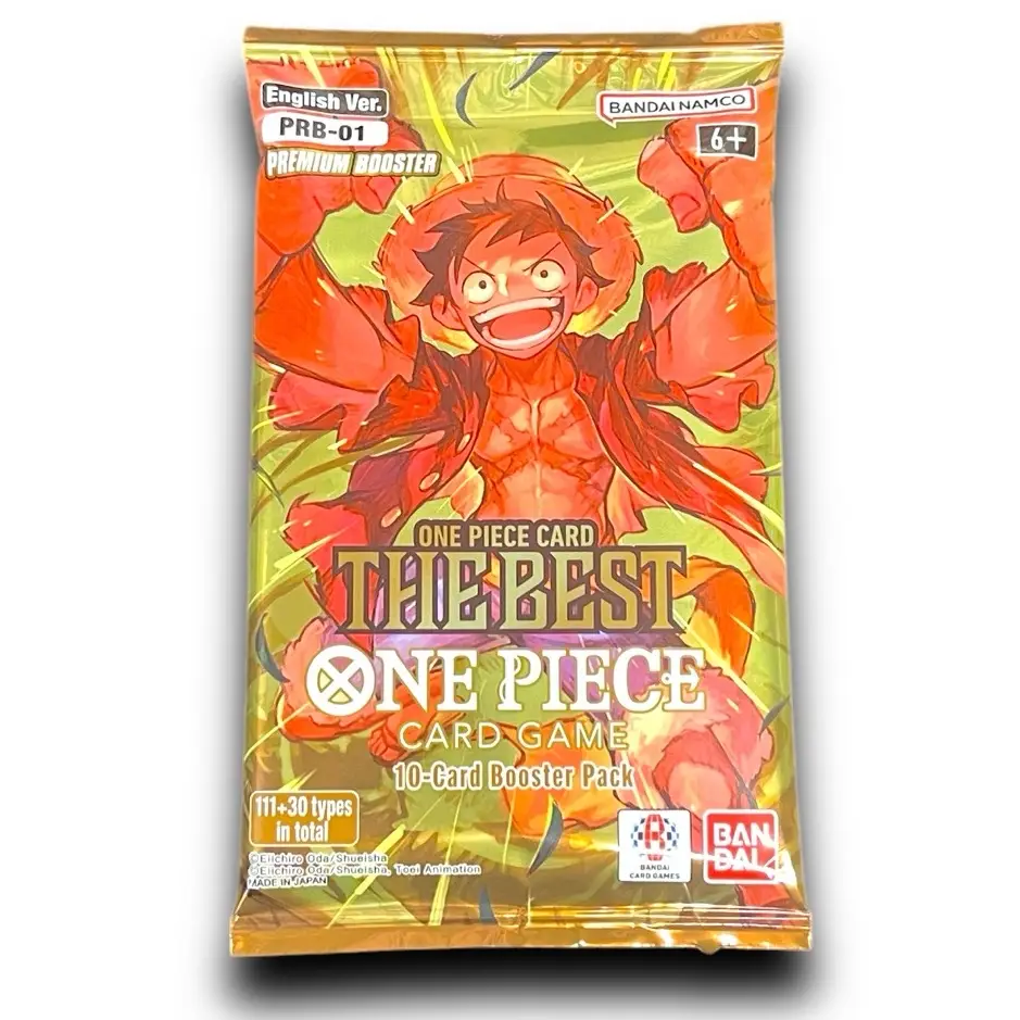 PRB-01 Premium Booster Pack - One Piece Card Game - New Factory Sealed - 10 Cards per pack - "One Piece Card The Best"
