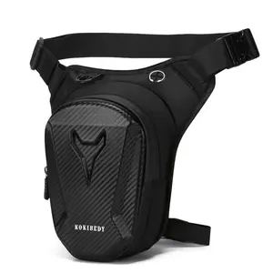 Tactical Leg Bag Motorcycle Gear for Men & Women, Reflective Knight Pack Outdoor Sports Motorbike Crossbody Bag, Nylon Bum Bag, Durable Design