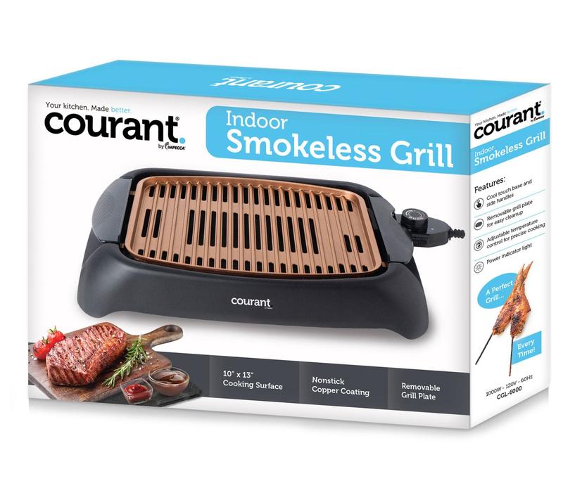 Courant Indoor Smokeless Grill with Copper Coat