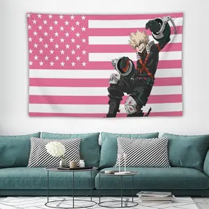 My Hero Academia wall tapestry poster for college dorm cave bedroom living room office party decoration gift Decorative Cotton