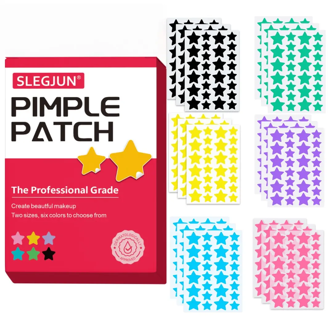 168pcs Star-Shaped Hydrogel Patch, Alcohol-Free, Odorless, Gentle & Non-Irritating, Scar Covering Stickers, High-Quality Salicylic Acid & Tea Tree Oil, Scar Tape, Scar Solution