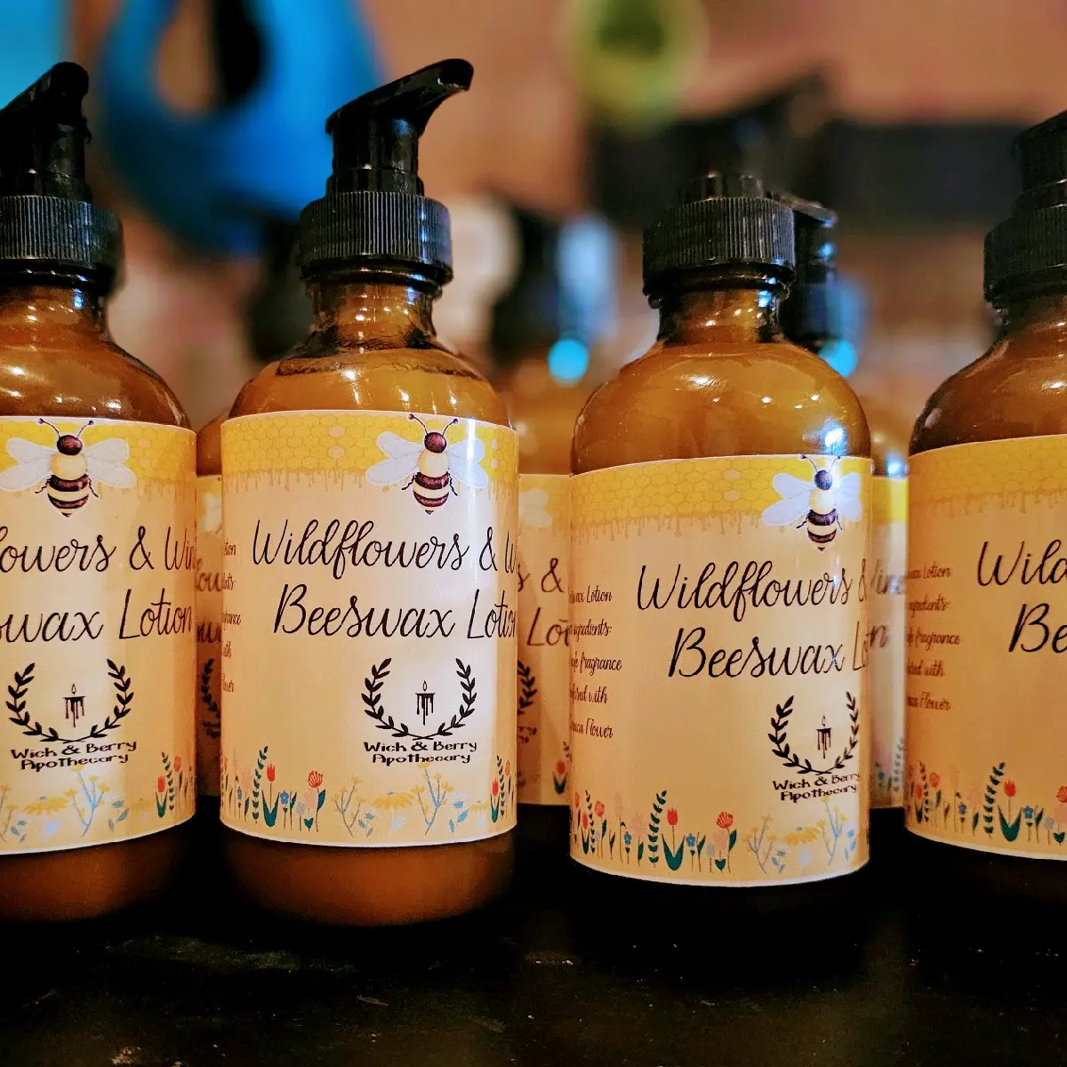 Beeswax Body Lotion Wildflower & Wine Scented