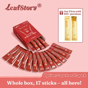 LeafStory Reset Jelly (17 Sticks/7 Sticks) with Yerba + Apple Vinegar - Mixed Berry Flavor, Supports Digestion, Gut Health, and Metabolism, Debloat, Natural Ingredients , Sugar-Free, Gluten-Free, Non-GMO, Gelatin-Free-S2