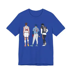 Matas Buzelis, Pete Crow-Armstrong, Caleb Williams T-Shirt - Men's Adult Sizes, 100% cotton tee, unisex style