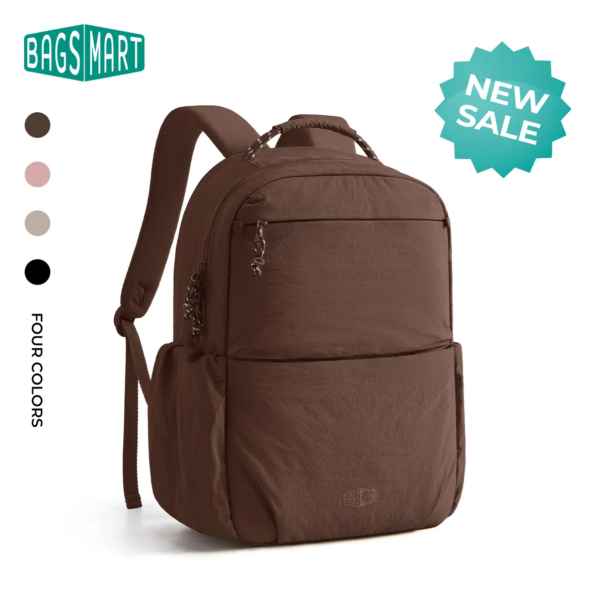【NEW IN】BAGSMART Backpack Fits 14" Laptop, Women's Work Backpack, Commuter Backpack, Organized Backpack with Stanley Cup Pocket, Anti-Theft & DIY Charm Loop, Everyday Work Bag for Office Travel tiktokshopstockup