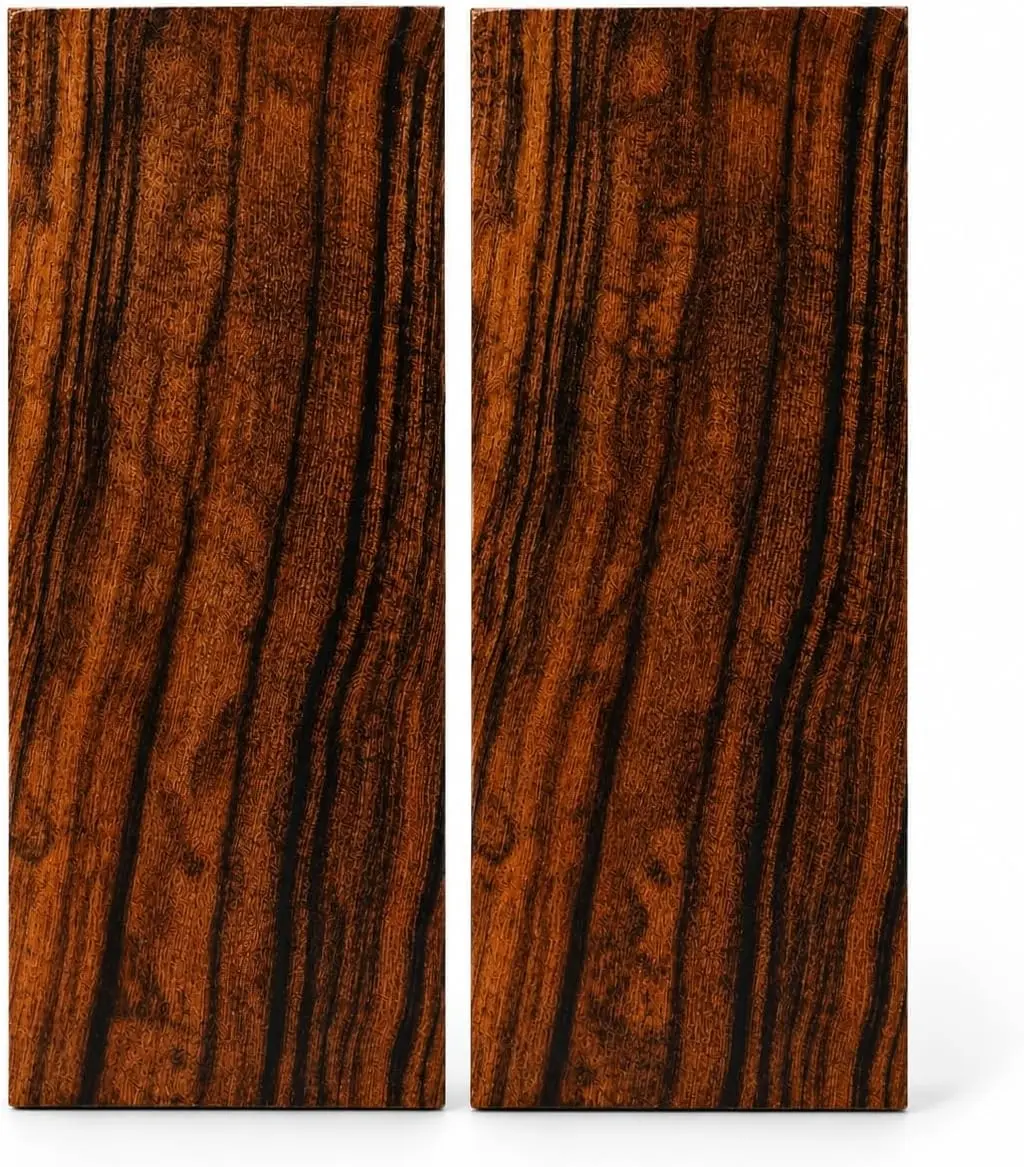 IECAP LLC Bookmatched Desert Ironwood Knife Scales – Size 5 x 2 x 0.5 inches – 1 Pair