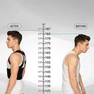 Joja Shapewear Adjustable Posture Corrector Back Brace Shoulder Straightener with Shoulder Support for Back Pain Relief for Men and Women ShoulderTraining Straps