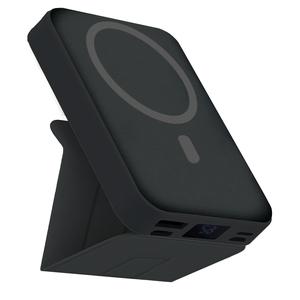 10000mAh Magnetic Power Bank,Foldable Wireless Portable Charger with USB-C Cable with LED Display,Fast Charging for iPhone 17/16/15/14/13/12 Pro/Pro Max/Plus, Compact Silicone Suitable for outdoor use.