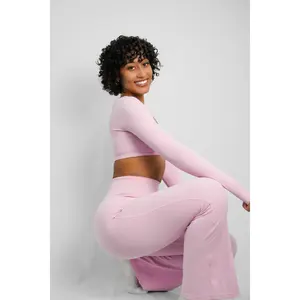Bella Flare Leggings – Soft Rose