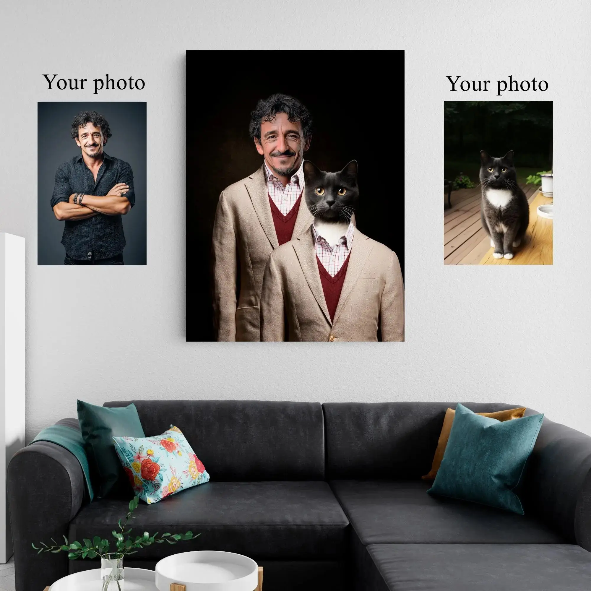 Best Buddies – Custom Pet & Owner Portrait