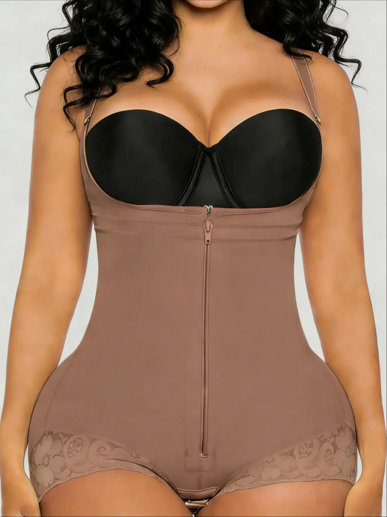 1 Count Women's Postpartum Essentials Colombian Shapewear, Fajas, Compression Body Shaperwear, Solid Color Shaperwear Bodysuit, Professional Body Shaper for Smooth Curves, Versatile Shaperwear Jumpsuit Foundation, Suitable For Daily Or Party