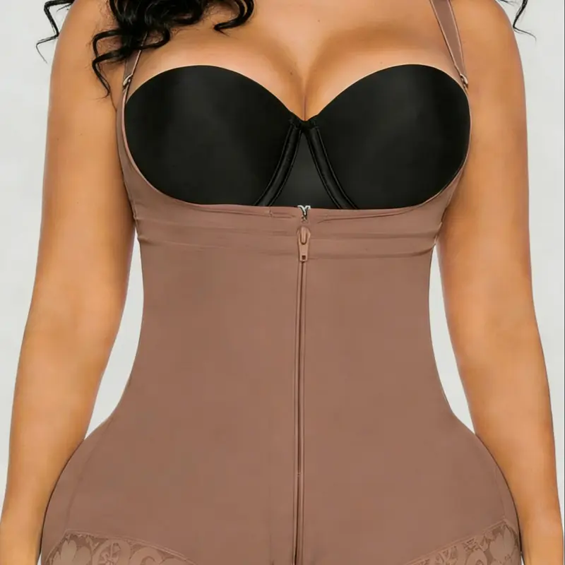1 Count Women's Postpartum Essentials Colombian Shapewear, Fajas, Compression Body Shaperwear, Fit, Solid Color Shaperwear Bodysuit, Professional Body Shaper for Smooth Curves, Versatile Shaperwear Jumpsuit Foundation, Suitable For Daily Or Party