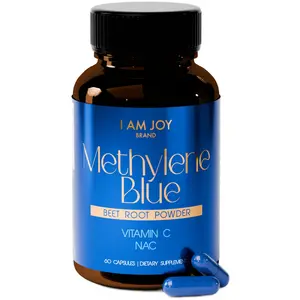 Methylene Blue Capsules (USP Pharma Grade) with Vitamin C for Absorption, NAC for Antioxidant Support, Organic Beet Root for Blood Flow, Cognitive Brain Boost, Memory, Focus & Energy 60ct