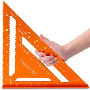 Carpenter Square 12 Inch, Rafter Square for Angle Drawing Measuring Ruler, Framing Square Tool  for Woodworking, Carpentry