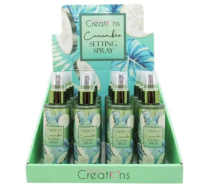 Beauty Creations Setting Spray - Cucumber - Wholesale Display 12 Units (SPN03)