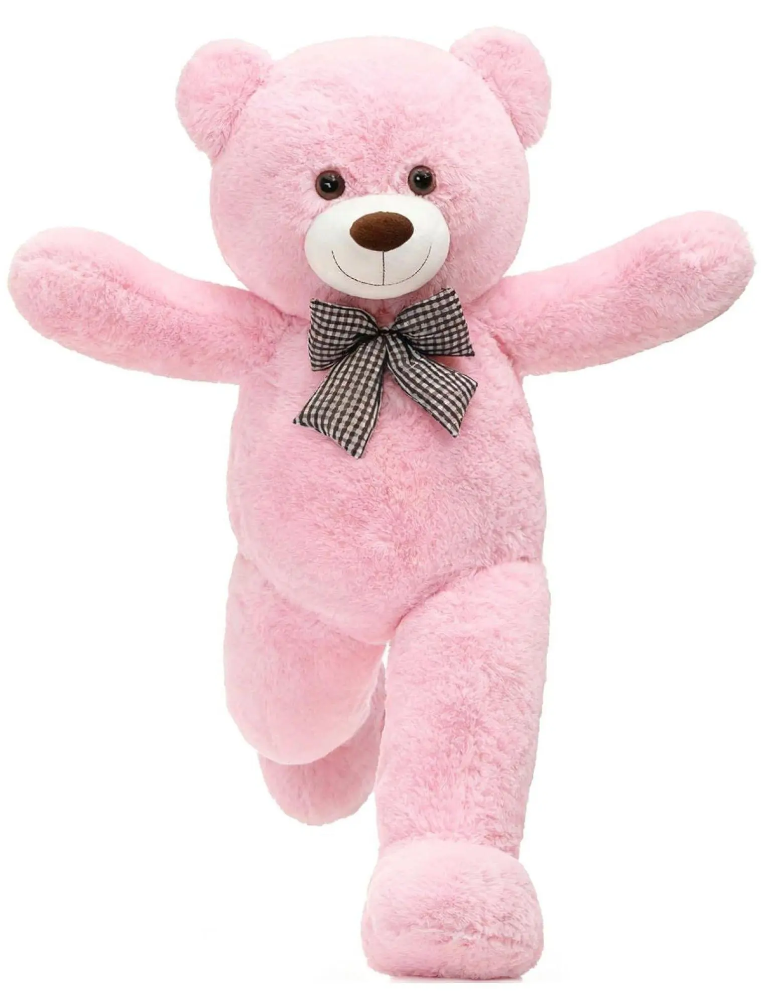 Pink Teddy Bear 47 Inch, Giant Stuffed Animal Plush Toy, Large Pink Bear for Girls, Birthday Gift for Daughter, Girlfriend, Valentine's Day Present, Party Decoration