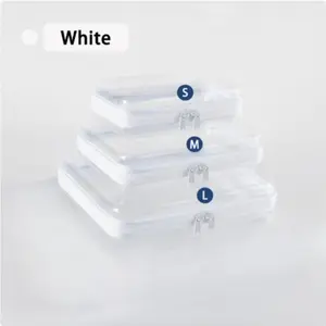 Transparent Clear Hard Plastic Zipper Case, Three Size Options, Ideal for Makeup & Organizing Essentials, Perfect Gift Choice, Versatile Travel Accessory