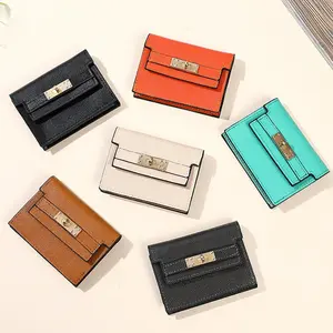 Women’s Fashionable Solid Color Card Holder | Slim Lightweight & Versatile for Daily Use