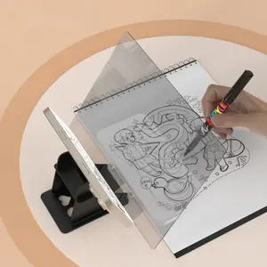 Portable Optical Drawing Tracing Pad Optical Projector Painting Copy Board Mirror Reflection Projection Tracing Plate Board Comic Tracer Art Stencil Tool with Phone/Pad Xmas Gift for,Students,Sketching,Painting Art Drawing Supplies