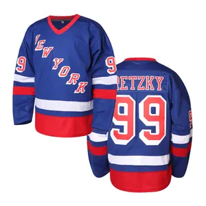 Gretzky hockey jersey #99 Embroidery details, comfortable fabric, perfect for hockey enthusiasts. Gretzky hockey jersey #99 Embroidery details, comfortable fabric, perfect for hockey enthusiasts.