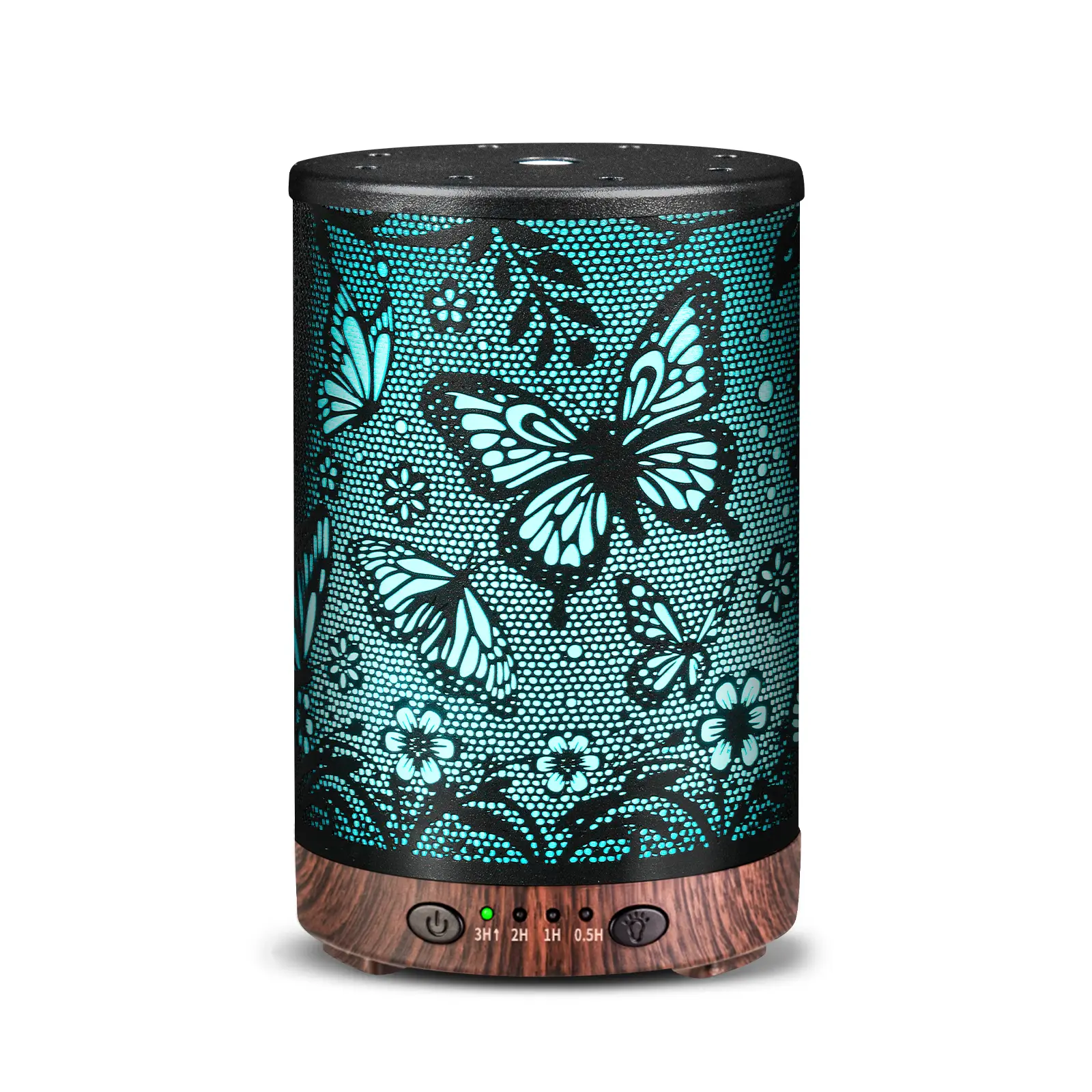 Essential Oil Diffuser Metal Aromatherapy Diffuser, Cool Mist Diffuser with 7 Color Lights for Home Office Spa (Big Butterfly)