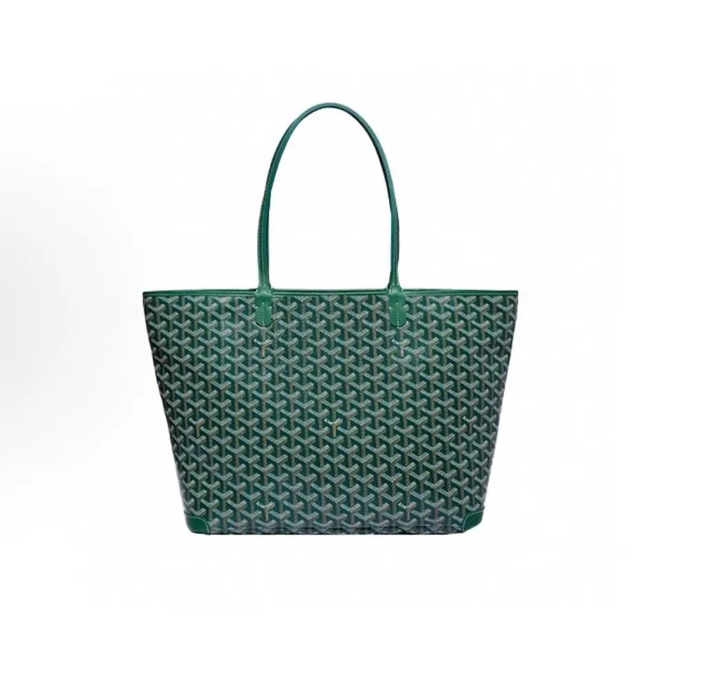 Pre-owned Goyard Green Saint Louis PM Tote Zip Closure 2504244