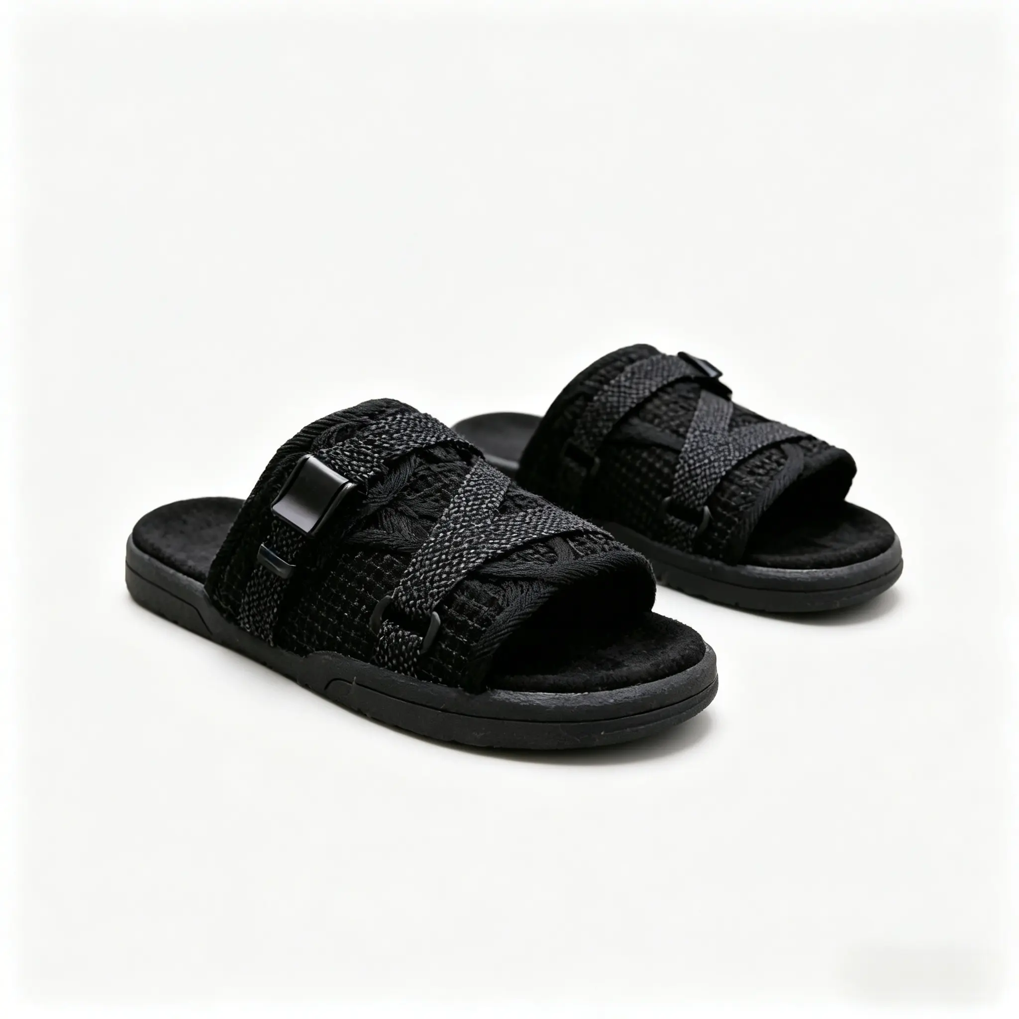Black Adjustable Men Slides ✨   2026 Summer Essential Soft Comfort Everyday Casual Slippers