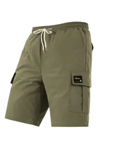 Men's Solid Flap Pocket Cargo Shorts, Regular Fit Casual Fashion Comfy Shorts for Summer, Men's Bottoms for Daily Wear
