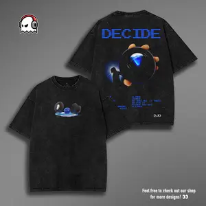 Retro Vintage Limited Djo Decide Album Washed Heavyweight Cotton T-shirt for Fans, Unisex Heavy Indie Rock Tee men gifts summer fits Fabric Menswear