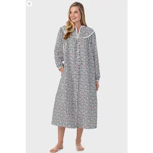 Lanz of Salzburg Women's Hunter Tyrolean Flannel Gown