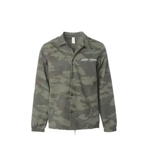 Embroidered NorCal Enduro Supply Co. Forest Camo Coaches Jacket Classic Menswear