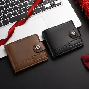 Men's Large Capacity Bi-fold Wallet, Soft Spliced Leather Purse Multi Card Slots Men Wallet